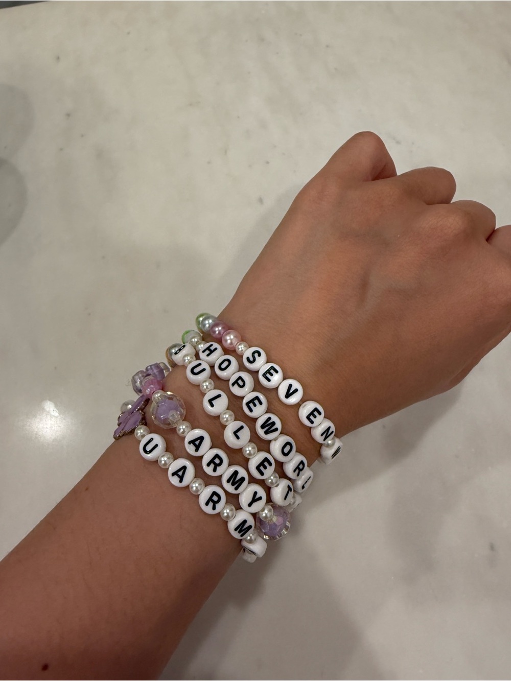 Handmade BTS army bracelet bundle